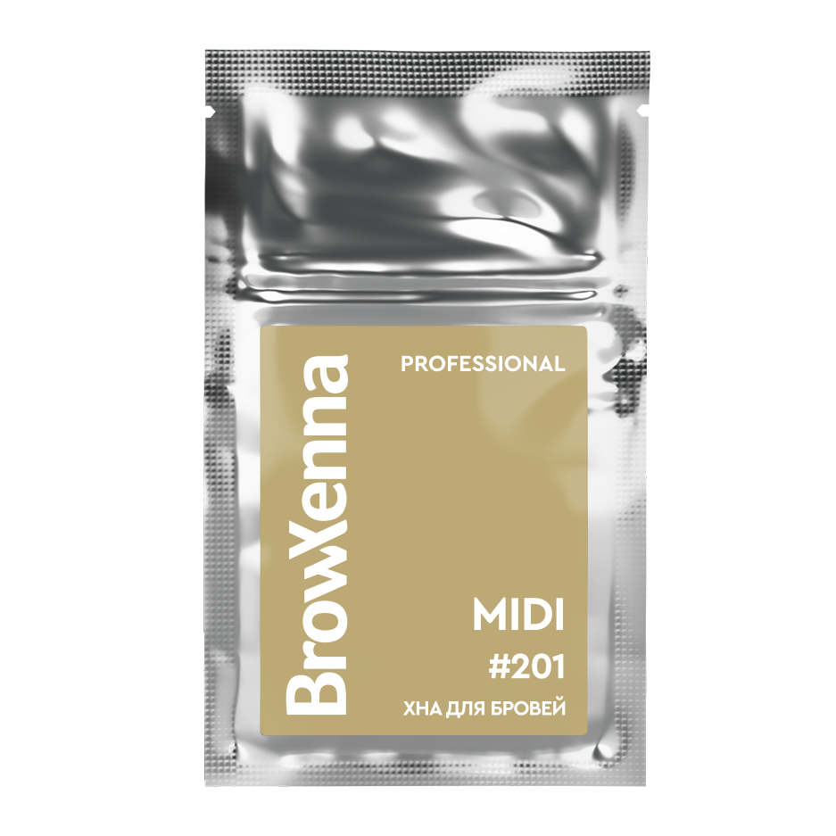 Brow Xenna Хна для бровей Блонд №201 - Жемчужный блонд, MIDI-саше
