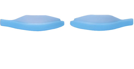 Vinogradova Валики для верхних ресниц, нежно-голубые, размер 2 (1 пара)