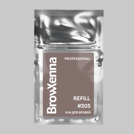 Brow Xenna Хна для бровей Блонд №205 - Тёмно-русый, MIDI-саше