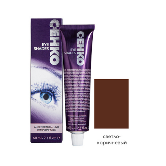 C:EHKO Краска для бровей и ресниц EYE SHADES -Светло-коричневый, 60 мл