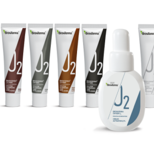Brow Xenna Набор для окрашивания для бровей и ресниц Oxygen J2, mini