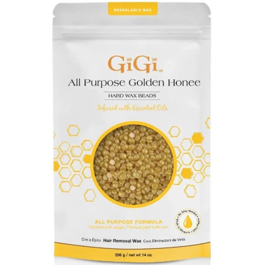 GiGi All Purpose Golden Honee Hard Wax Beads многоцелевой воск для эпиляции в гранулах с мед, 396 гр