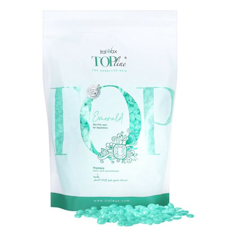 Italwax Воск для депиляции горячий в гранулах Top Formula Изумруд, 750гр