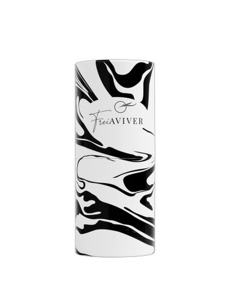FreiAVIVER Тубус для кистей и инструментов, белый с черными разводами