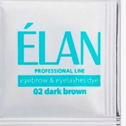 ELAN Краска для бровей и ресниц в саше - Dark brown №2, 5+5 мл