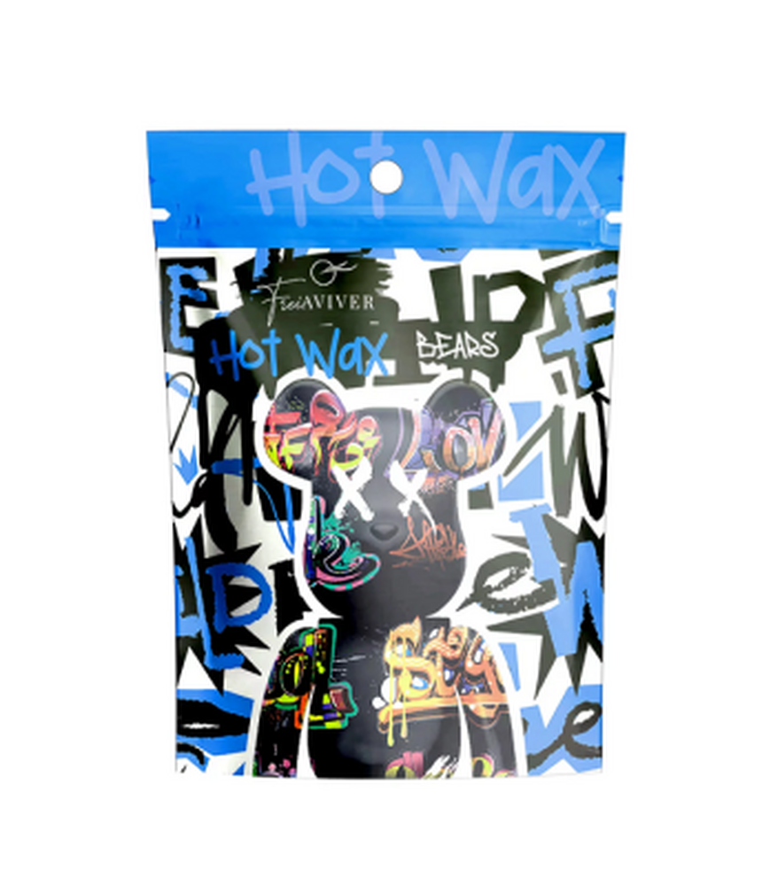 FREIAVIVER Воск для депиляции бровей и лица Bear Hot Wax синий, 100гр